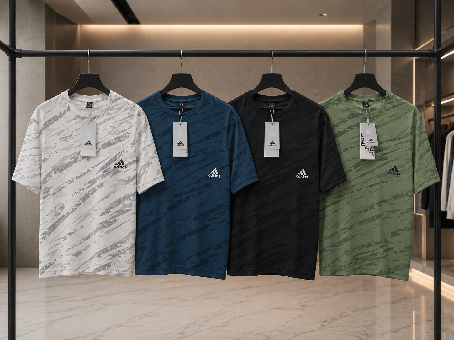 Premium Abstract Print Round Neck T-Shirt for Men