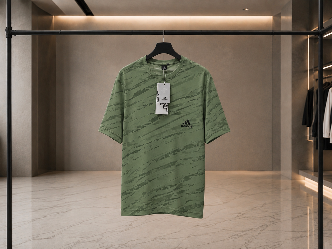 Premium Abstract Print Round Neck T-Shirt for Men