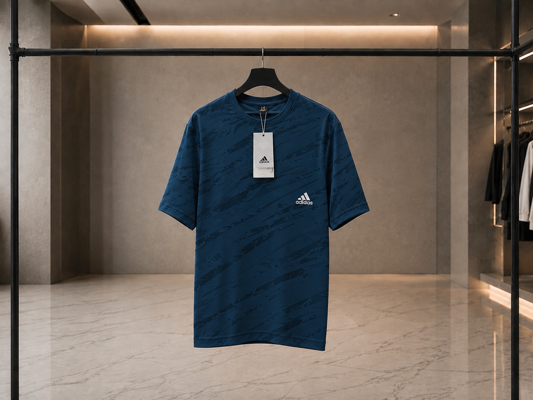 Premium Abstract Print Round Neck T-Shirt for Men